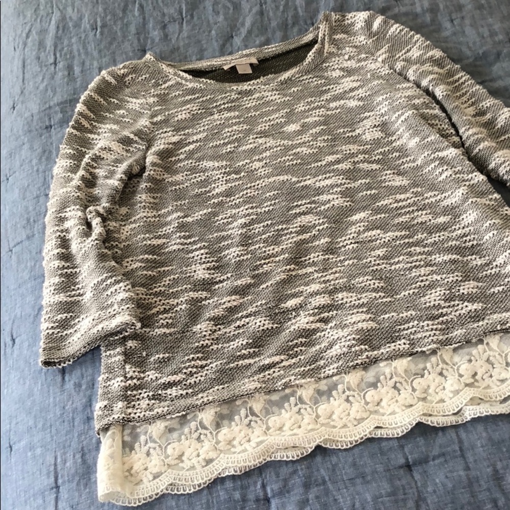 Loft Army Green Sweater